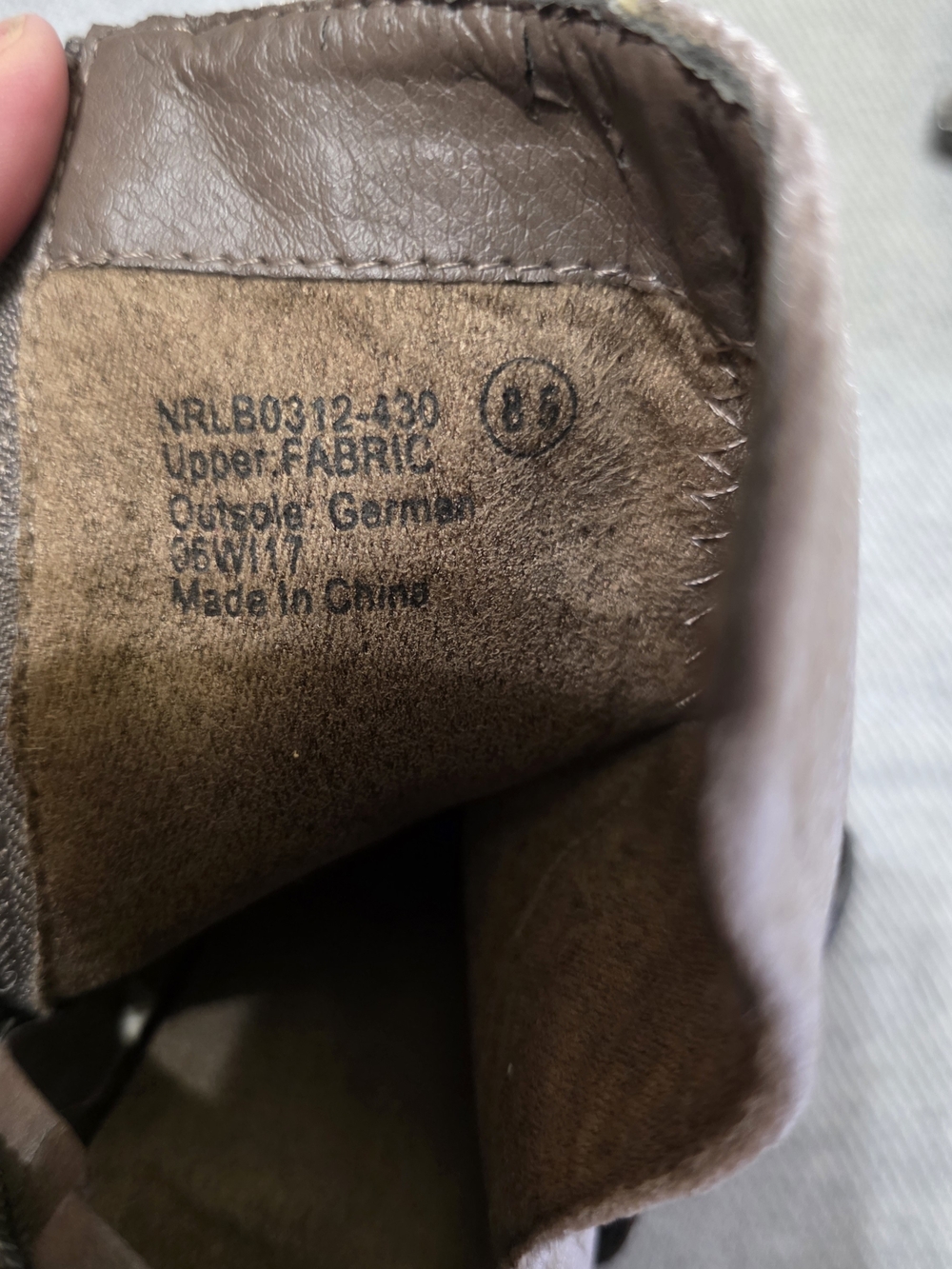 Buckle Not Rated Velvet Ankle Boots in Taupe Brown - Picture 4 of 6